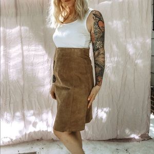 LTD LEATHER pencil skirt